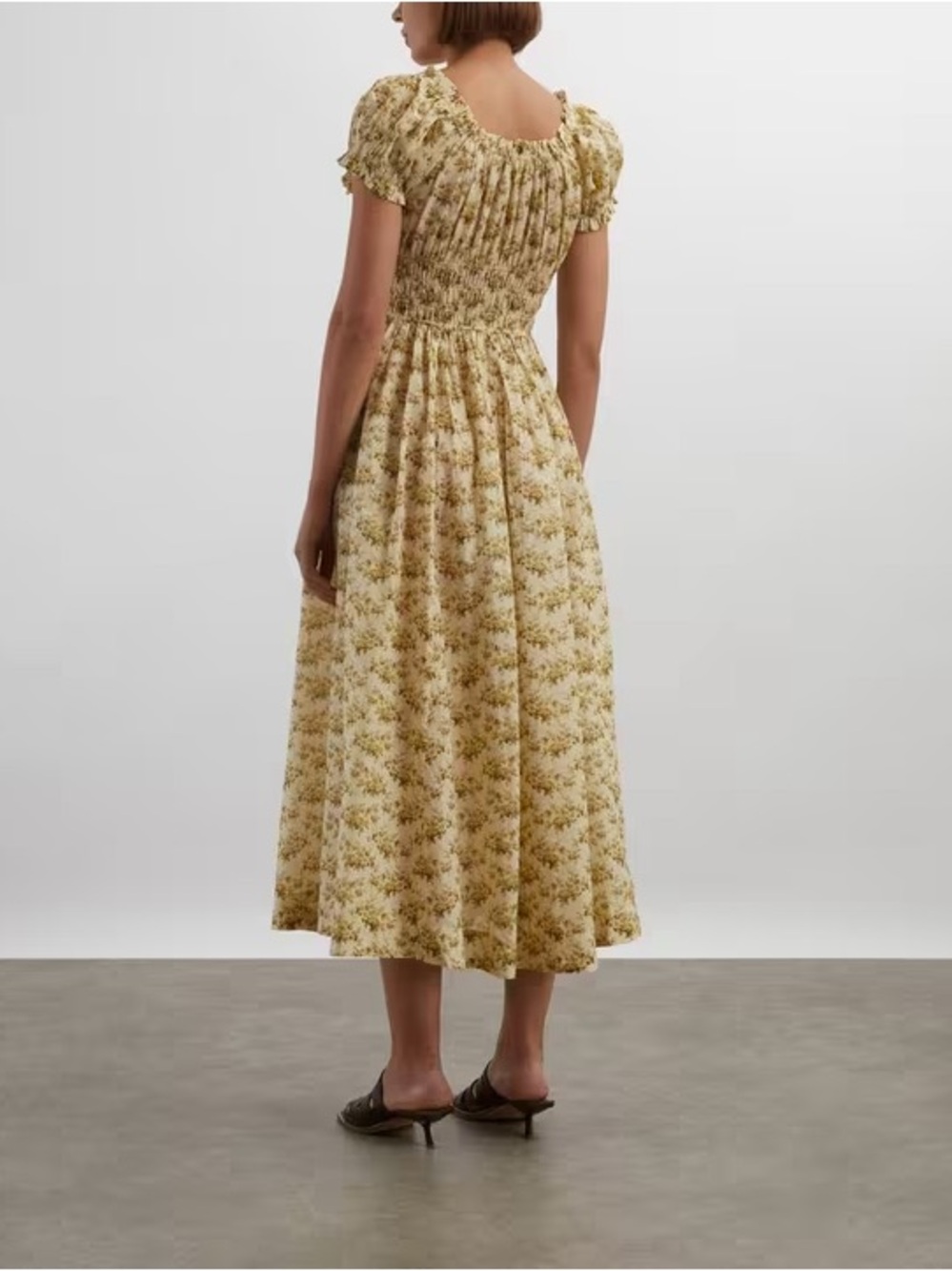 Doen Ashlynn Citron Rosier Floral Dress - Picture 4 of 5